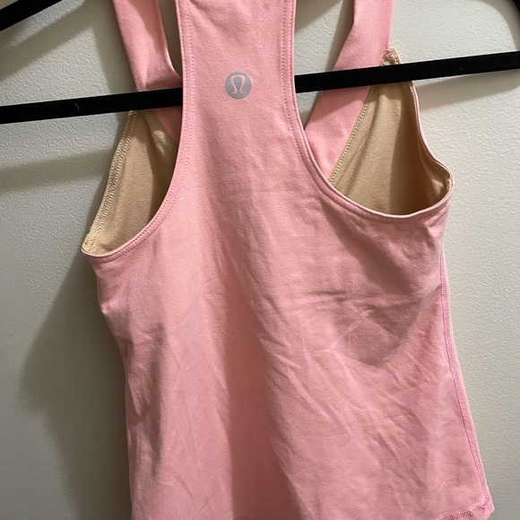 Lululemon V-Neck Racerback Tank Top in Pink Size 6 - Picture 2 of 3